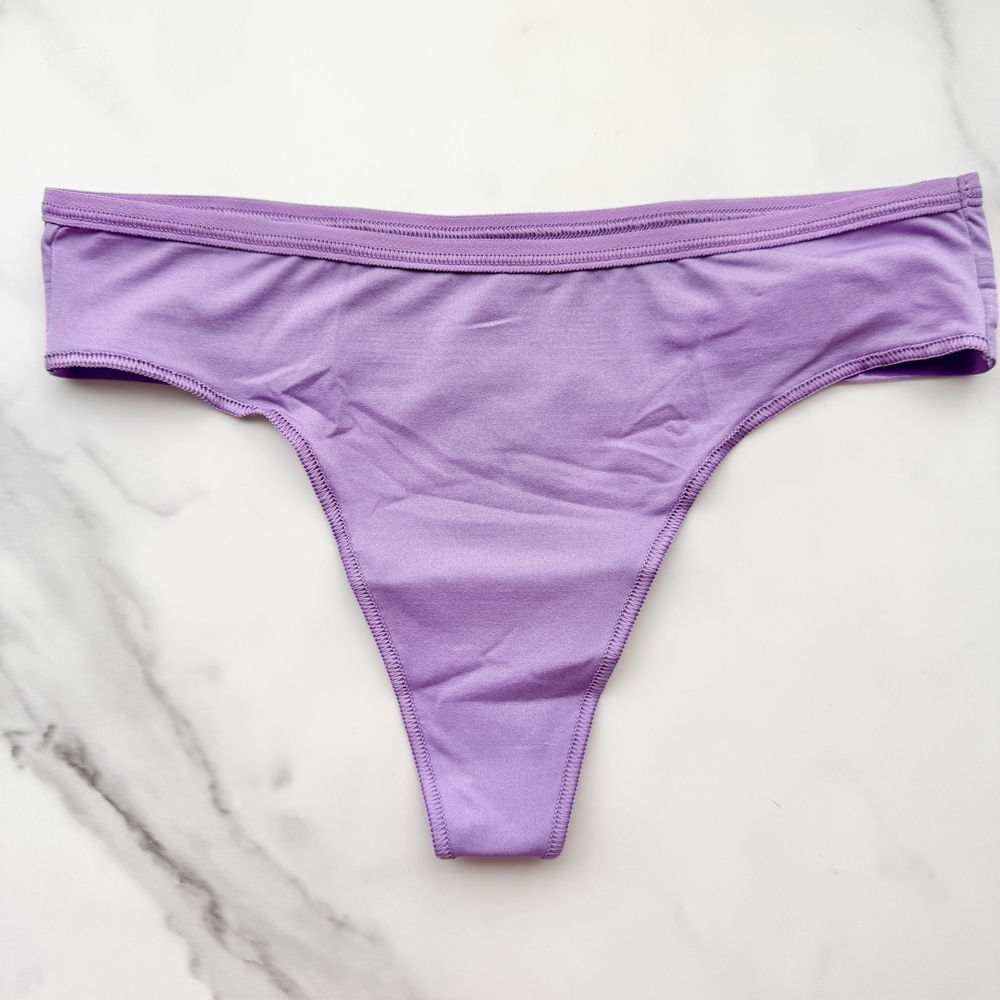 NWT SOMA VANISHING EDGE MICROFIBER THONG PANTY IN AMETHYST ORCHID SIZE XS/M/L/XL